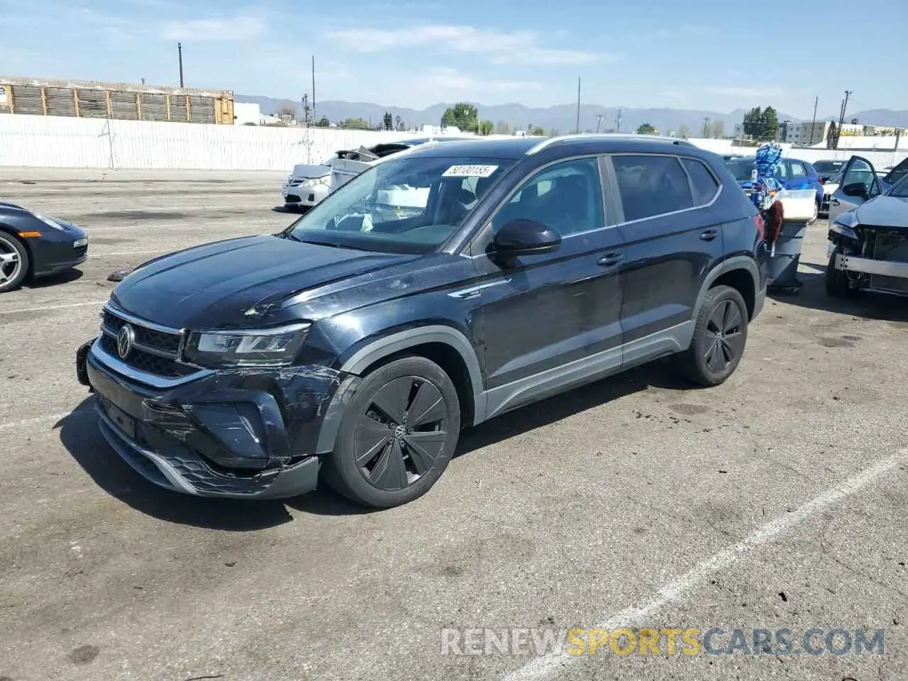 1 Photograph of a damaged car 3VVWX7B21NM022723 VOLKSWAGEN TAOS SE 2022