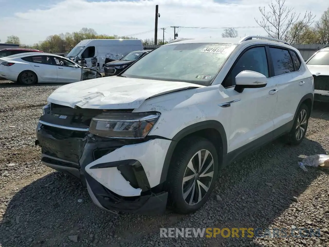 1 Photograph of a damaged car 3VVWX7B22NM019247 VOLKSWAGEN TAOS SE 2022