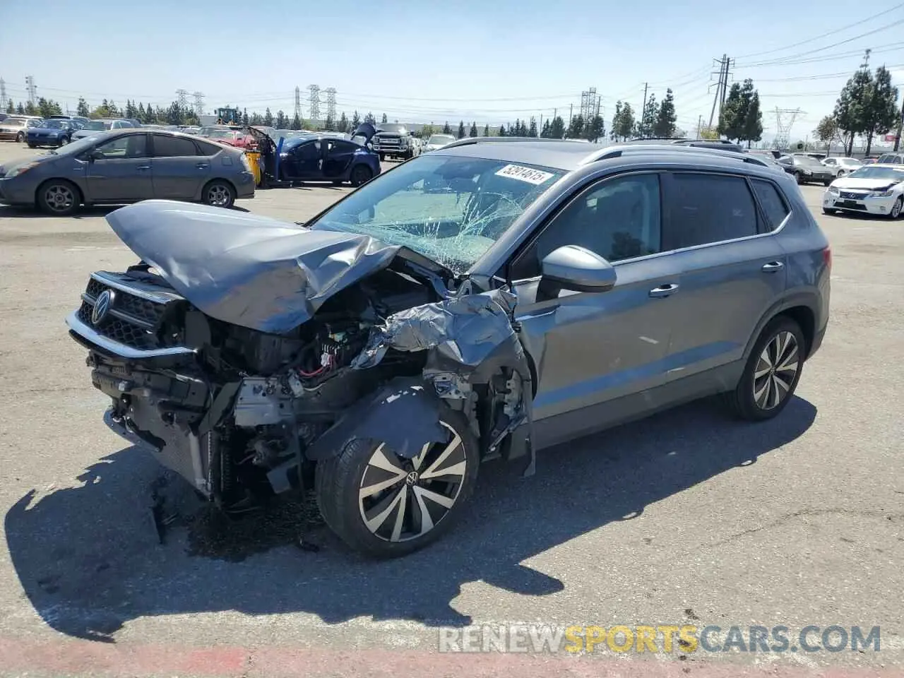 1 Photograph of a damaged car 3VVEX7B24PM364147 VOLKSWAGEN TAOS SE 2023