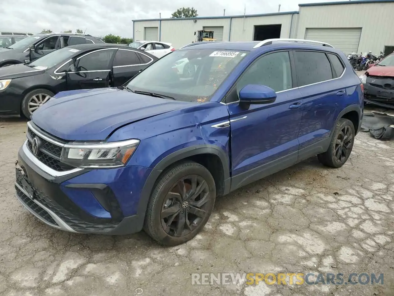 1 Photograph of a damaged car 3VVEX7B28PM301696 VOLKSWAGEN TAOS SE 2023