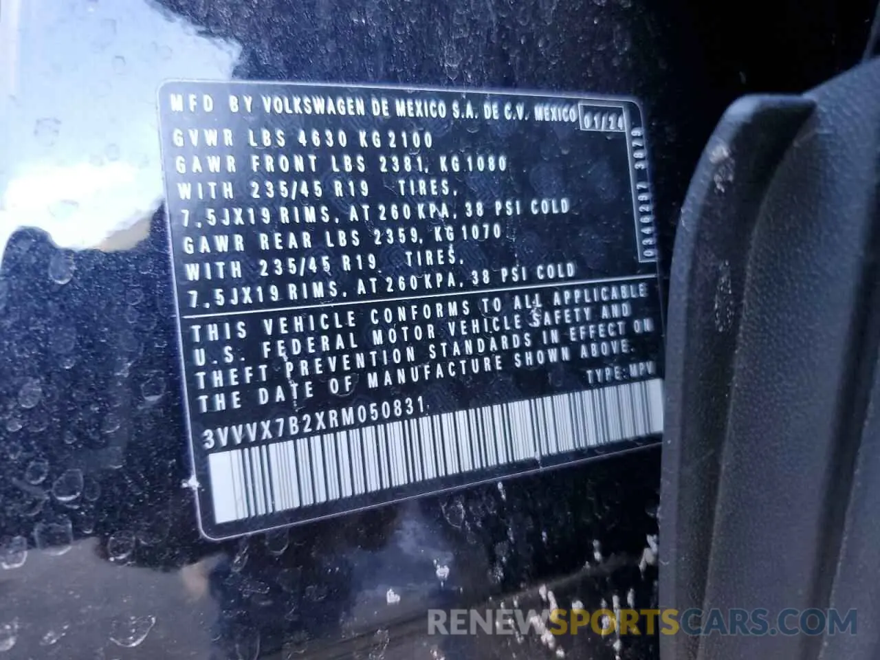 14 Photograph of a damaged car 3VVVX7B2XRM050831 VOLKSWAGEN TAOS SE 2024