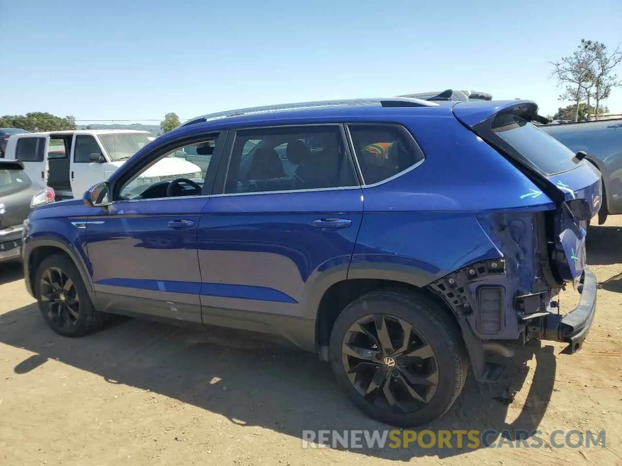 2 Photograph of a damaged car 3VV1X7B28NM013222 VOLKSWAGEN TAOS SEL 2022