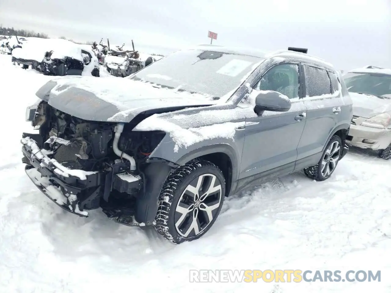1 Photograph of a damaged car 3VV2X7B20NM030861 VOLKSWAGEN TAOS SEL 2022