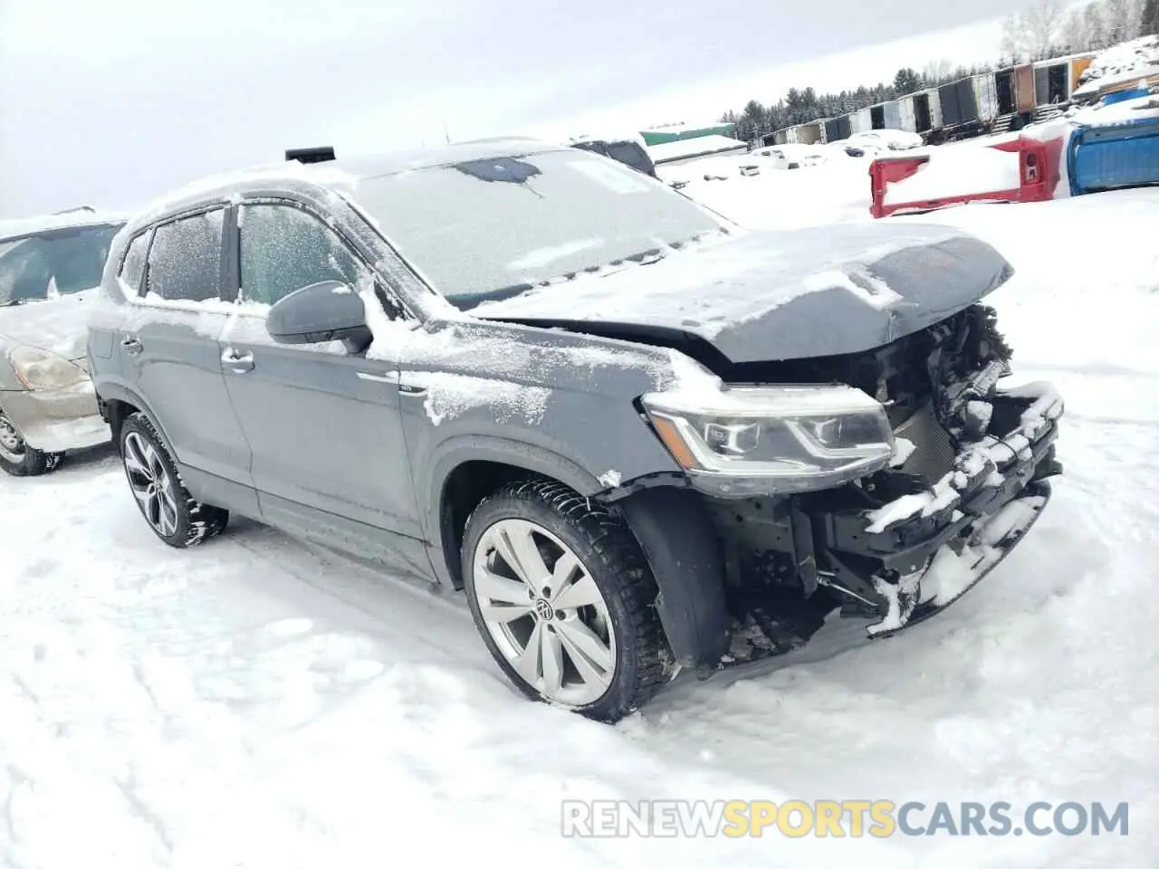 4 Photograph of a damaged car 3VV2X7B20NM030861 VOLKSWAGEN TAOS SEL 2022