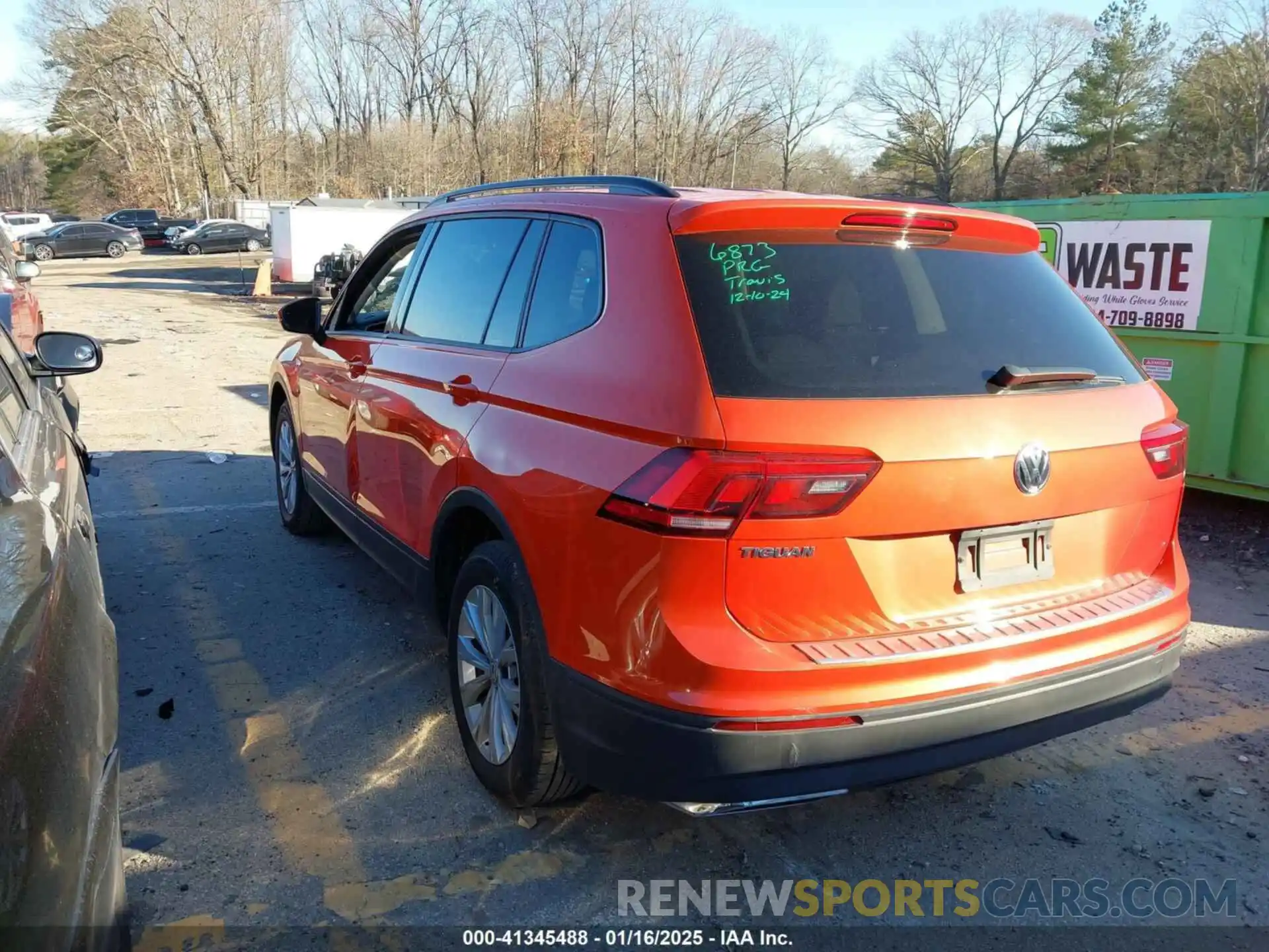 3 Photograph of a damaged car 3VV1B7AX1KM077044 VOLKSWAGEN TIGUAN 2019