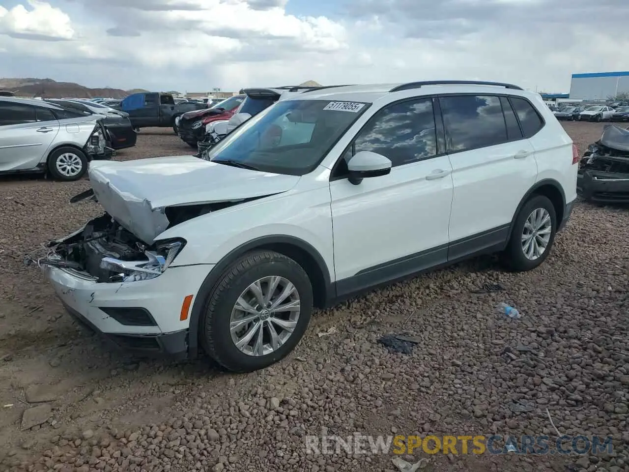 1 Photograph of a damaged car 3VV1B7AX7KM018936 VOLKSWAGEN TIGUAN 2019
