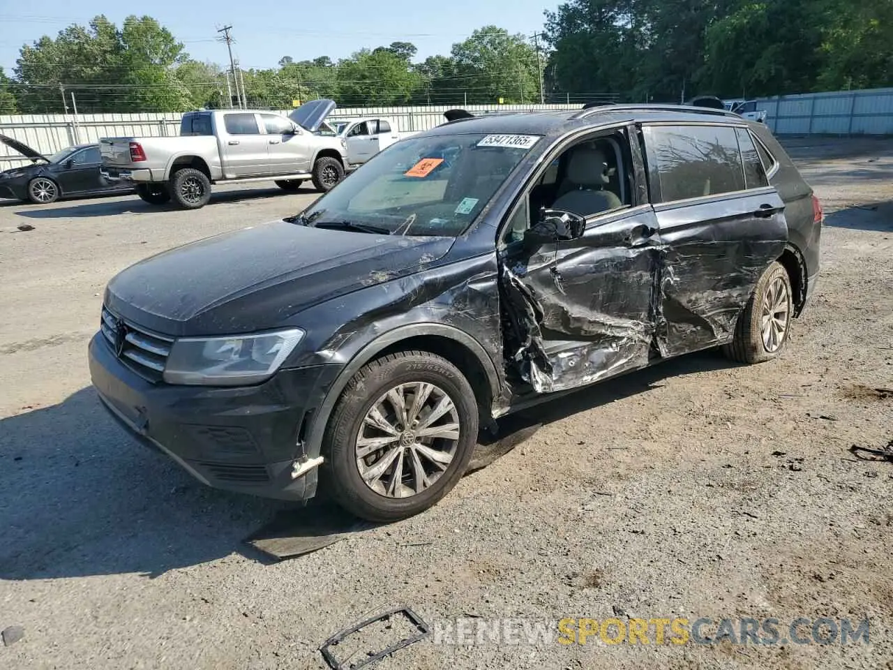 1 Photograph of a damaged car 3VV1B7AX9KM055163 VOLKSWAGEN TIGUAN 2019