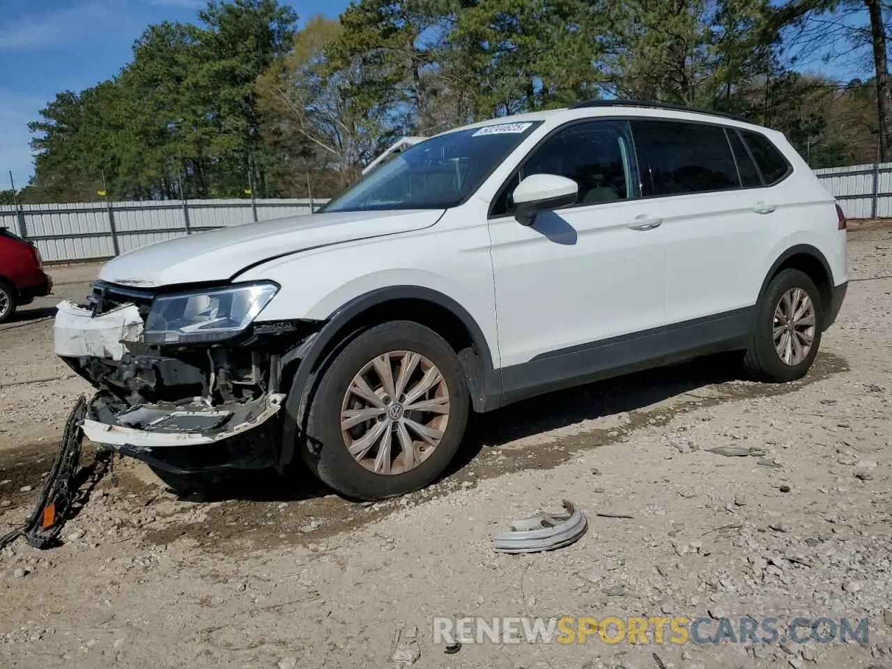 1 Photograph of a damaged car 3VV1B7AXXKM190538 VOLKSWAGEN TIGUAN 2019