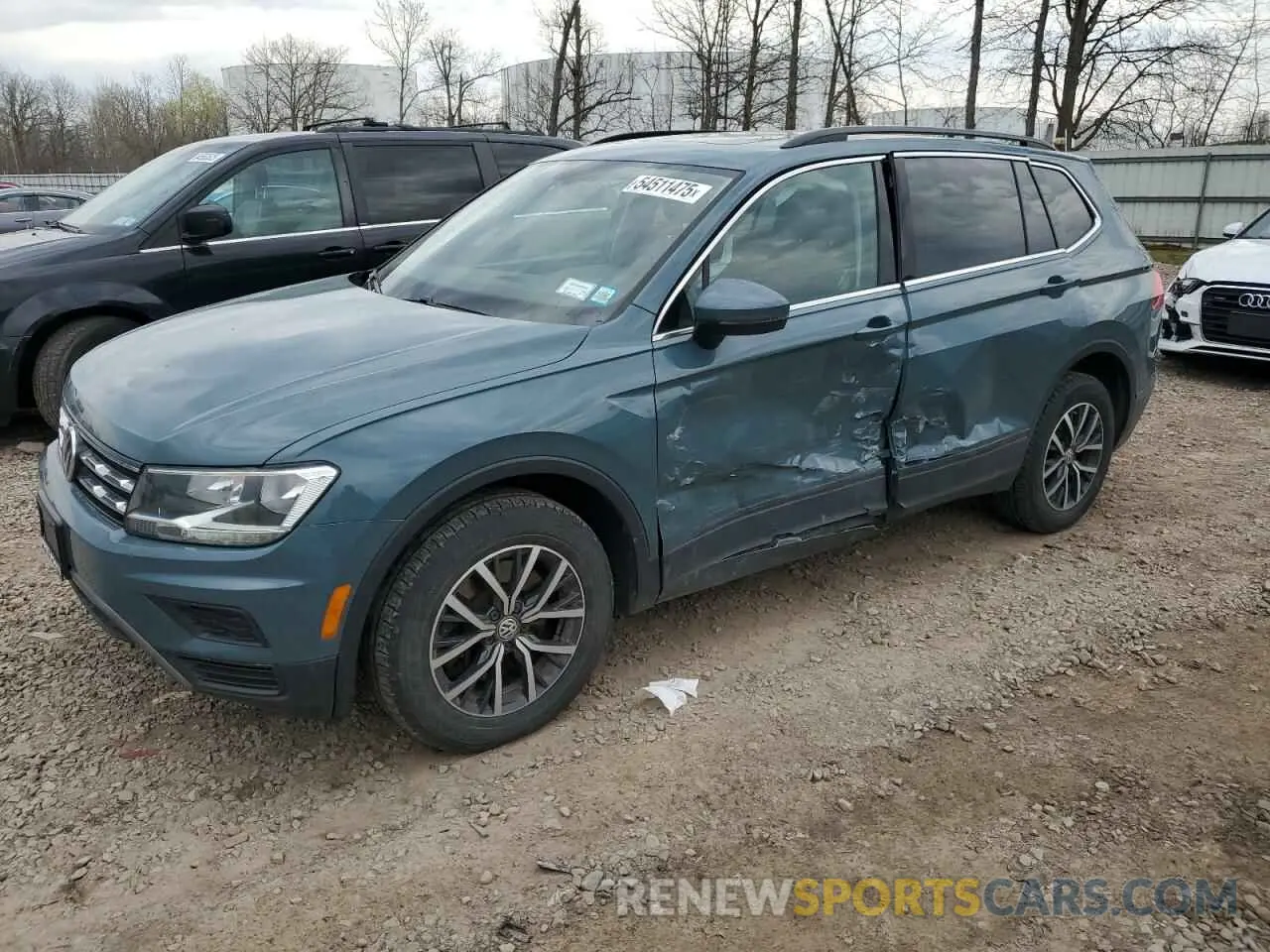 1 Photograph of a damaged car 3VV2B7AX0KM132572 VOLKSWAGEN TIGUAN 2019