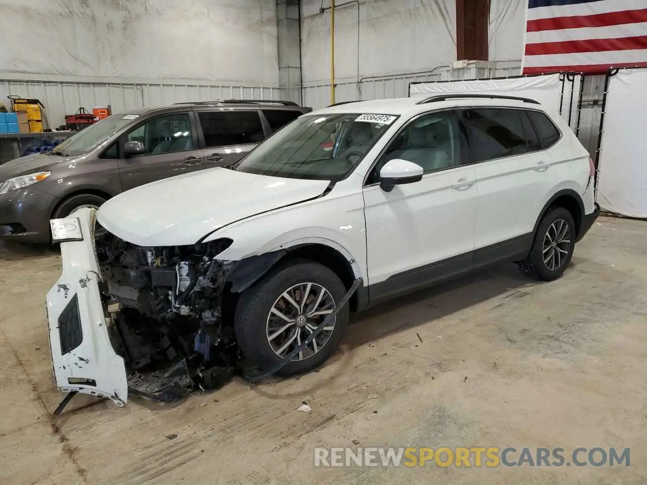 1 Photograph of a damaged car 3VV2B7AX0KM157357 VOLKSWAGEN TIGUAN 2019