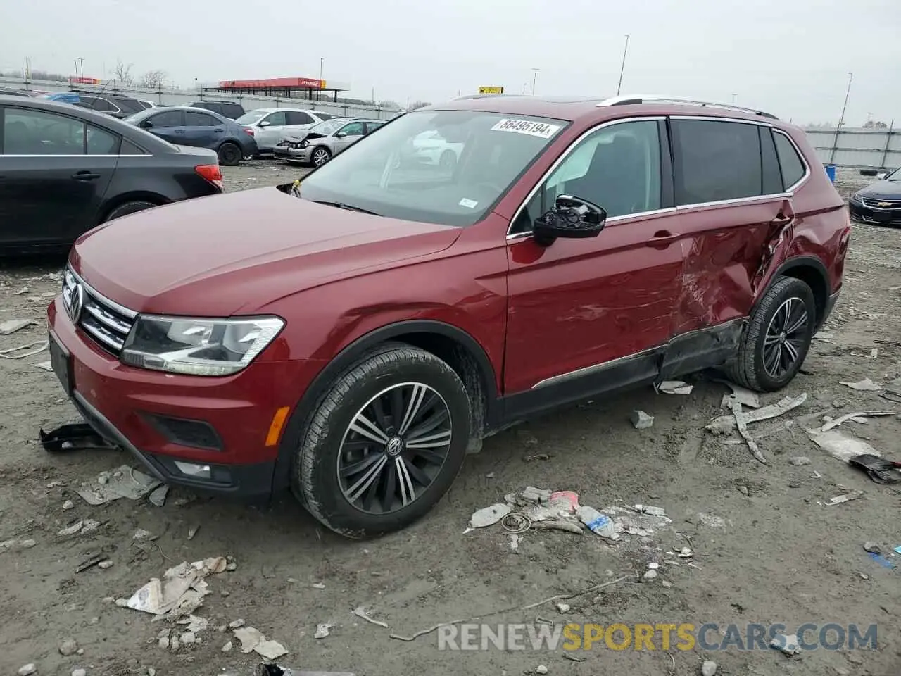1 Photograph of a damaged car 3VV2B7AX1KM050155 VOLKSWAGEN TIGUAN 2019
