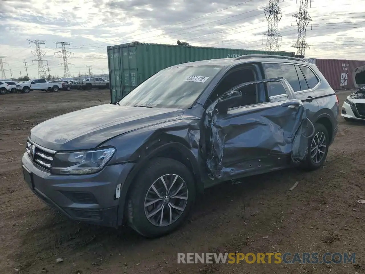 1 Photograph of a damaged car 3VV2B7AX1KM178458 VOLKSWAGEN TIGUAN 2019