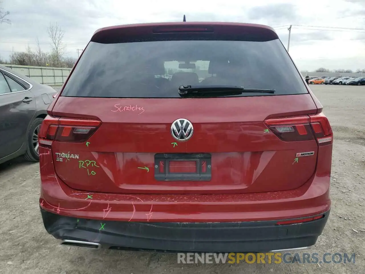 6 Photograph of a damaged car 3VV2B7AX2KM162124 VOLKSWAGEN TIGUAN 2019