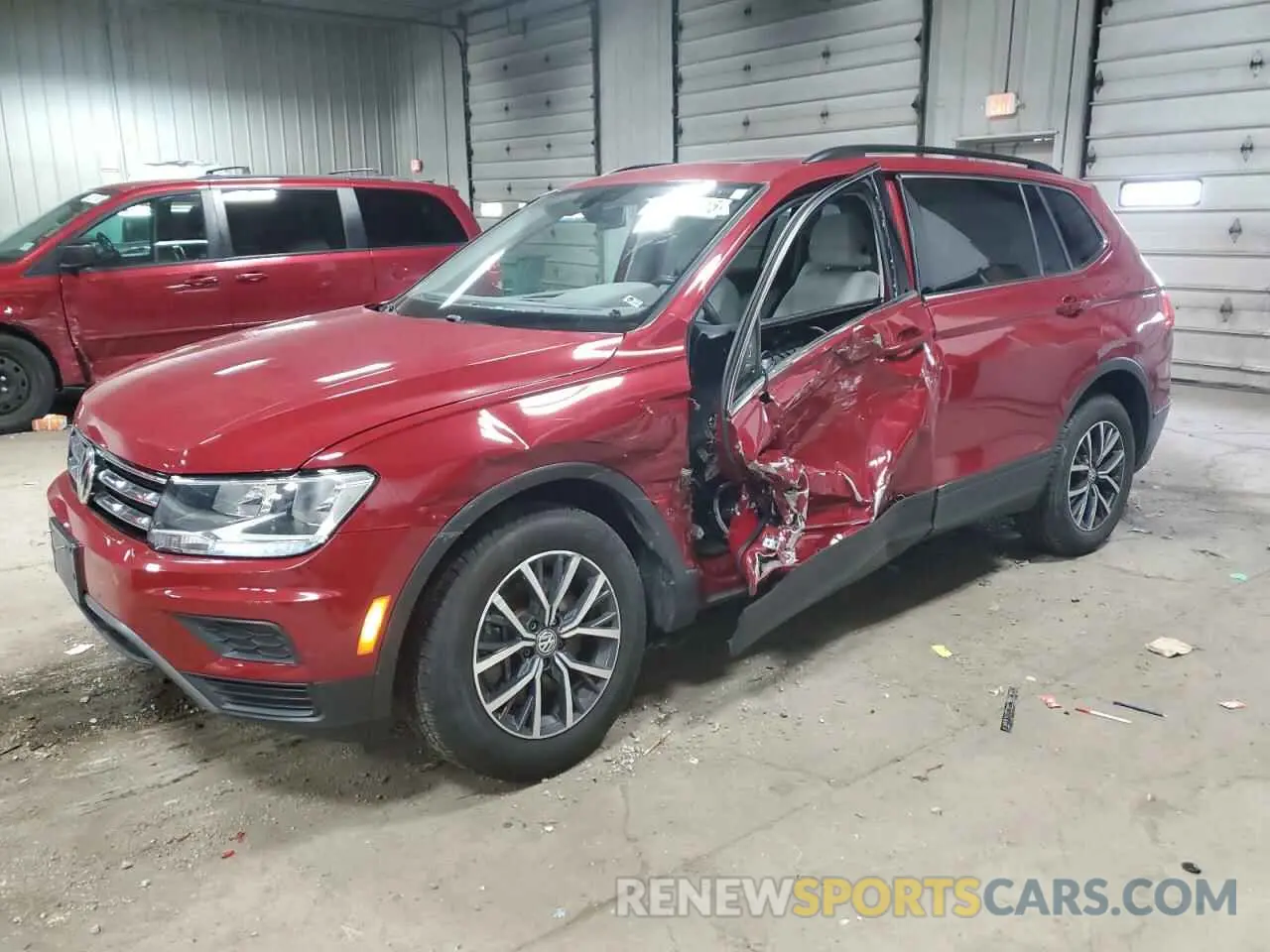 1 Photograph of a damaged car 3VV2B7AX4KM180074 VOLKSWAGEN TIGUAN 2019
