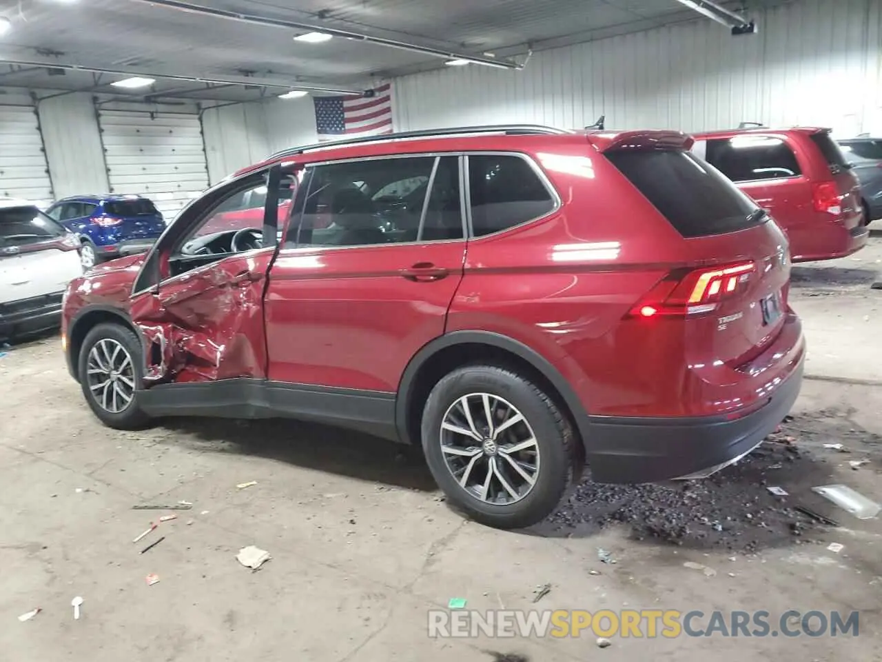 2 Photograph of a damaged car 3VV2B7AX4KM180074 VOLKSWAGEN TIGUAN 2019