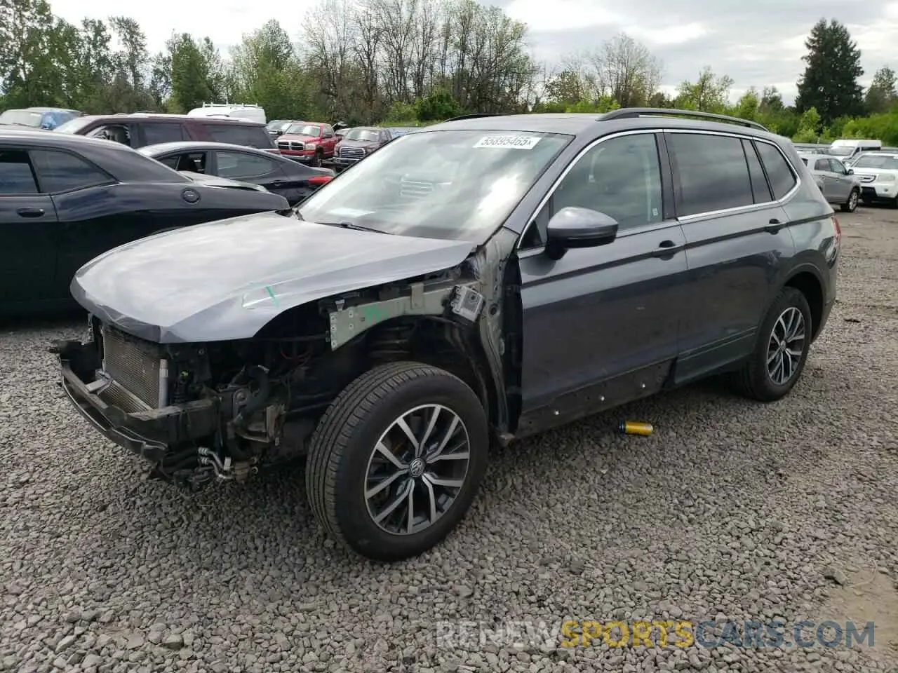 1 Photograph of a damaged car 3VV2B7AX6KM165060 VOLKSWAGEN TIGUAN 2019