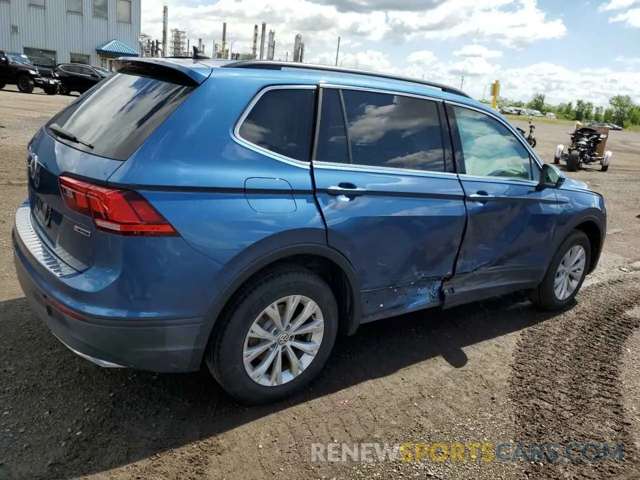 3 Photograph of a damaged car 3VV2B7AX8KM047706 VOLKSWAGEN TIGUAN 2019