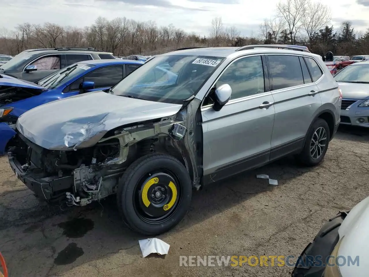 1 Photograph of a damaged car 3VV2B7AX9KM121005 VOLKSWAGEN TIGUAN 2019