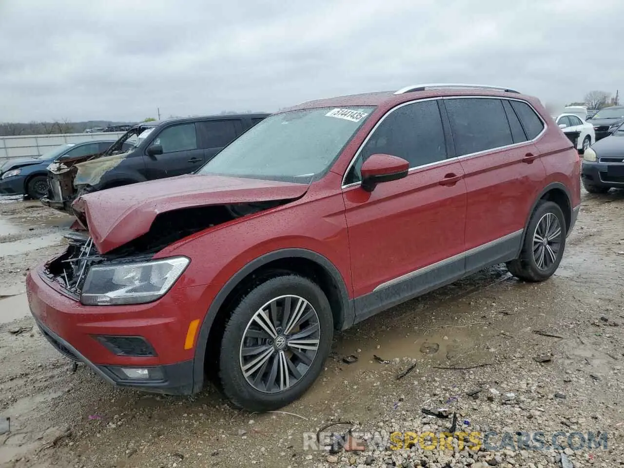 1 Photograph of a damaged car 3VV3B7AX0KM141163 VOLKSWAGEN TIGUAN 2019