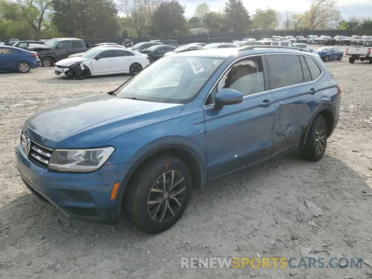1 Photograph of a damaged car 3VV3B7AX2KM106480 VOLKSWAGEN TIGUAN 2019