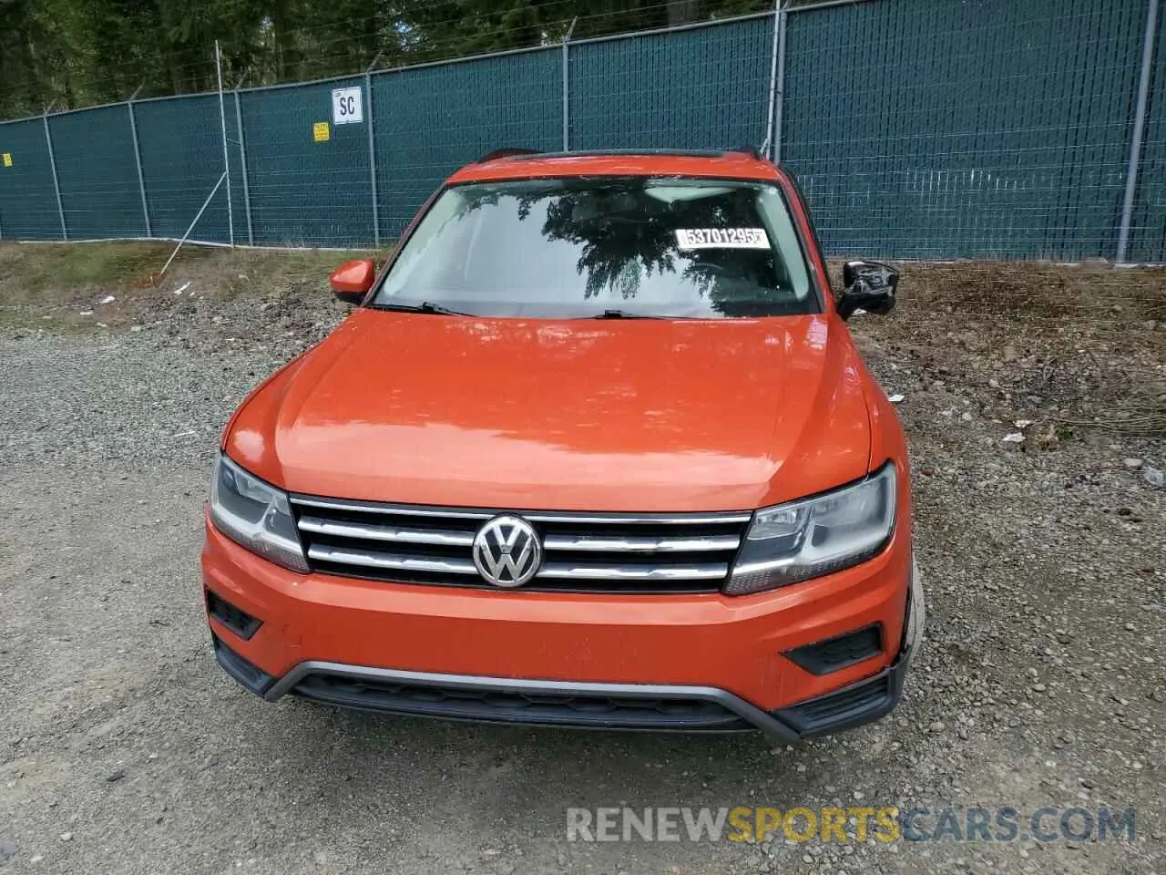5 Photograph of a damaged car 3VV3B7AX2KM128902 VOLKSWAGEN TIGUAN 2019