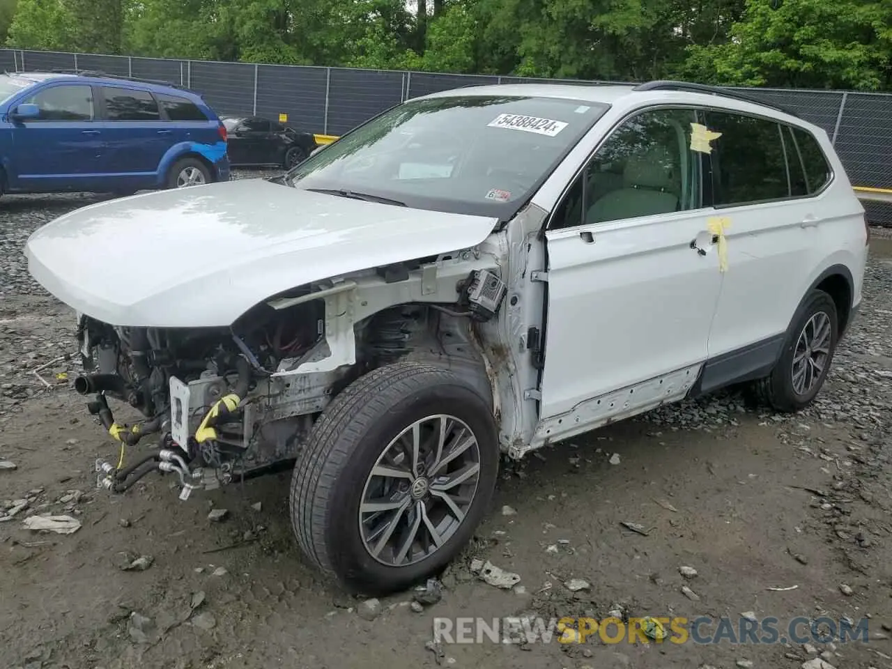 1 Photograph of a damaged car 3VV3B7AX3KM177252 VOLKSWAGEN TIGUAN 2019