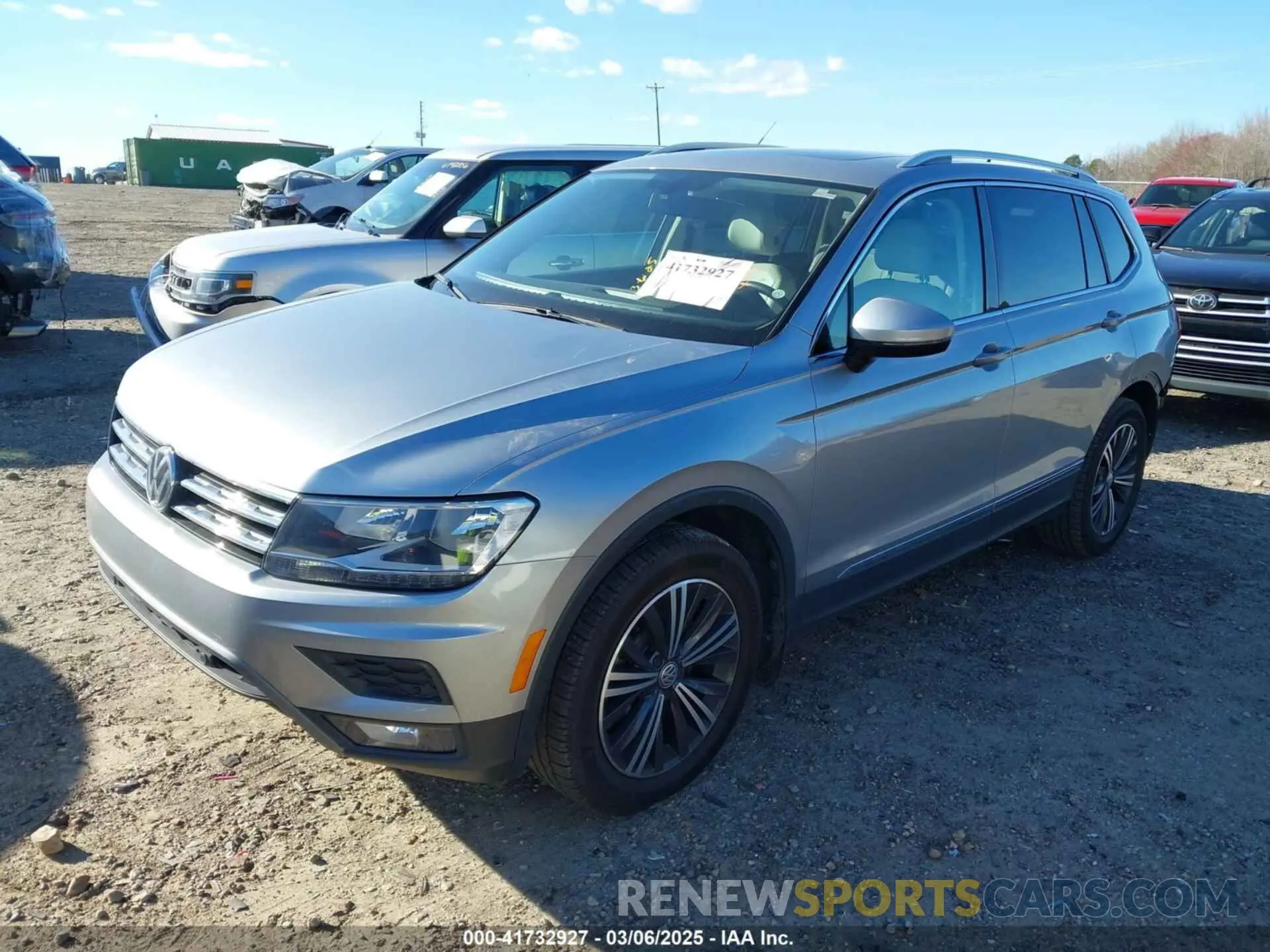2 Photograph of a damaged car 3VV3B7AX4KM148455 VOLKSWAGEN TIGUAN 2019