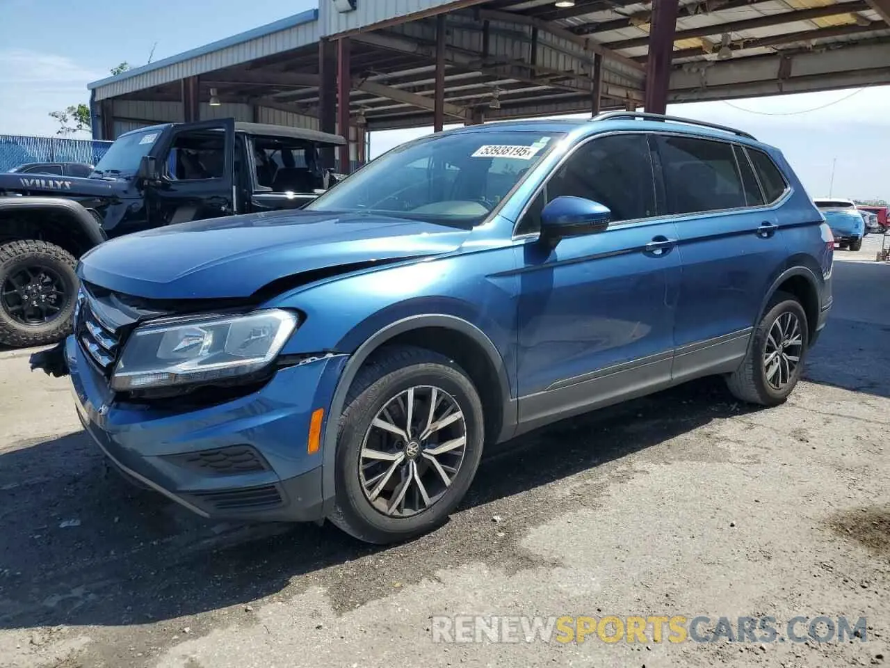 1 Photograph of a damaged car 3VV3B7AX5KM152871 VOLKSWAGEN TIGUAN 2019