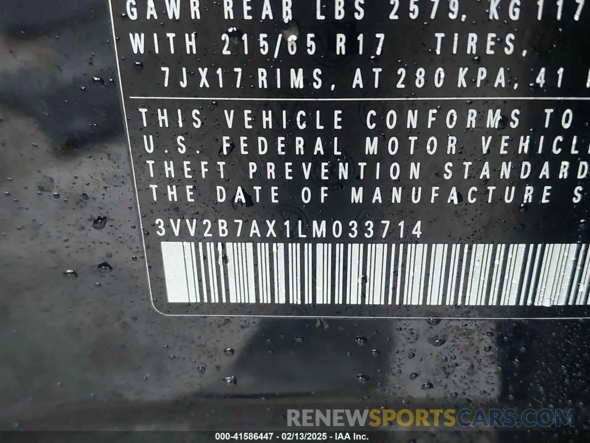 9 Photograph of a damaged car 3VV2B7AX1LM033714 VOLKSWAGEN TIGUAN 2020