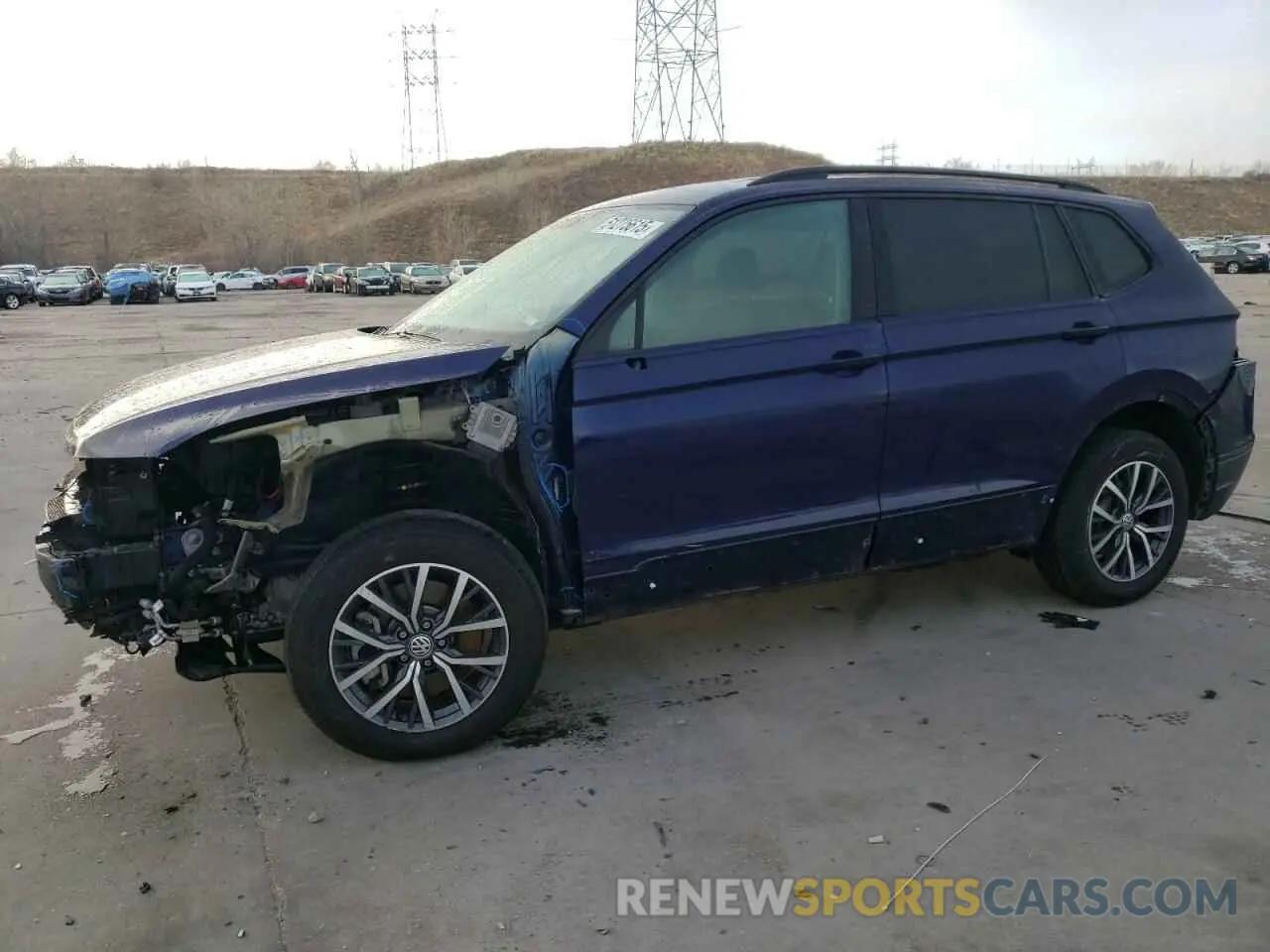 1 Photograph of a damaged car 3VV0B7AX3MM047493 VOLKSWAGEN TIGUAN 2021