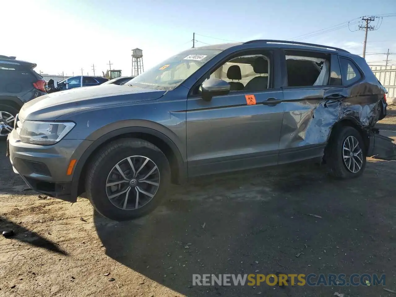 1 Photograph of a damaged car 3VV0B7AX7MM135897 VOLKSWAGEN TIGUAN 2021