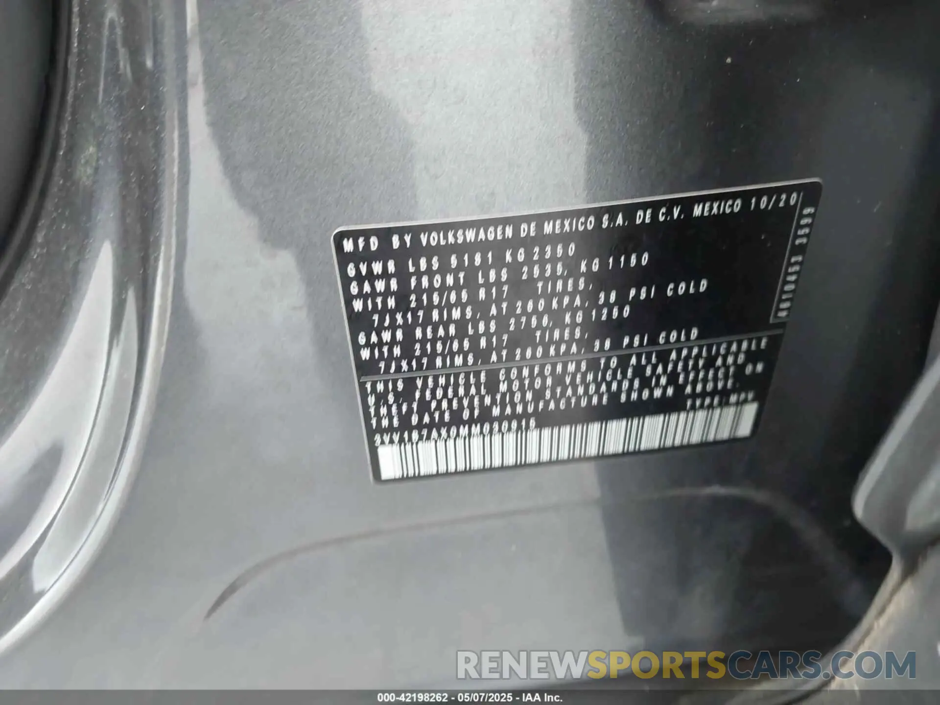 9 Photograph of a damaged car 3VV1B7AX0MM030915 VOLKSWAGEN TIGUAN 2021