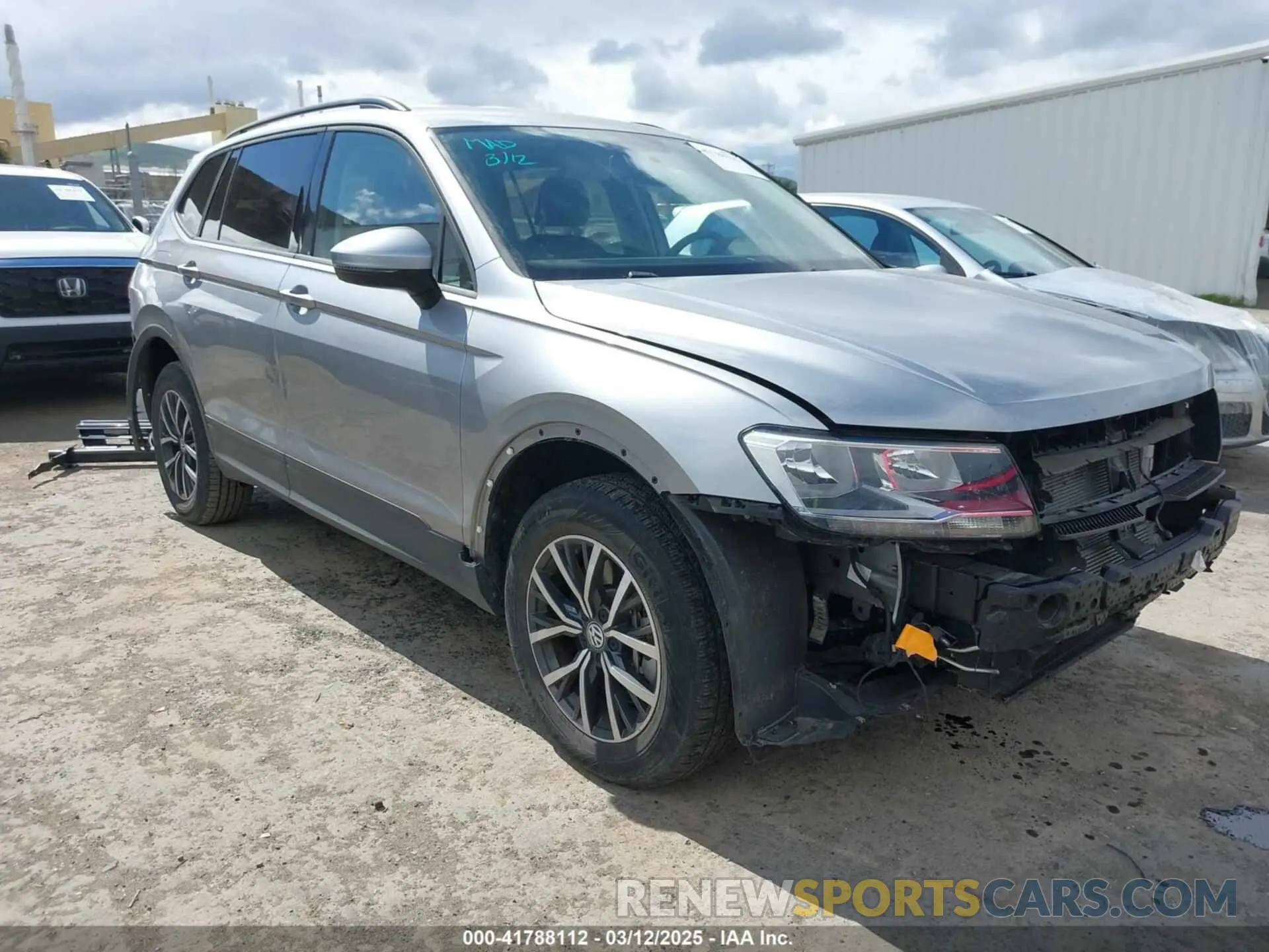 1 Photograph of a damaged car 3VV1B7AX1MM070775 VOLKSWAGEN TIGUAN 2021