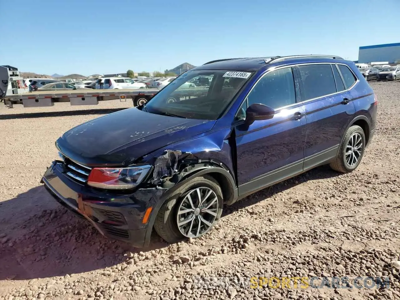 1 Photograph of a damaged car 3VV1B7AX3MM082992 VOLKSWAGEN TIGUAN 2021
