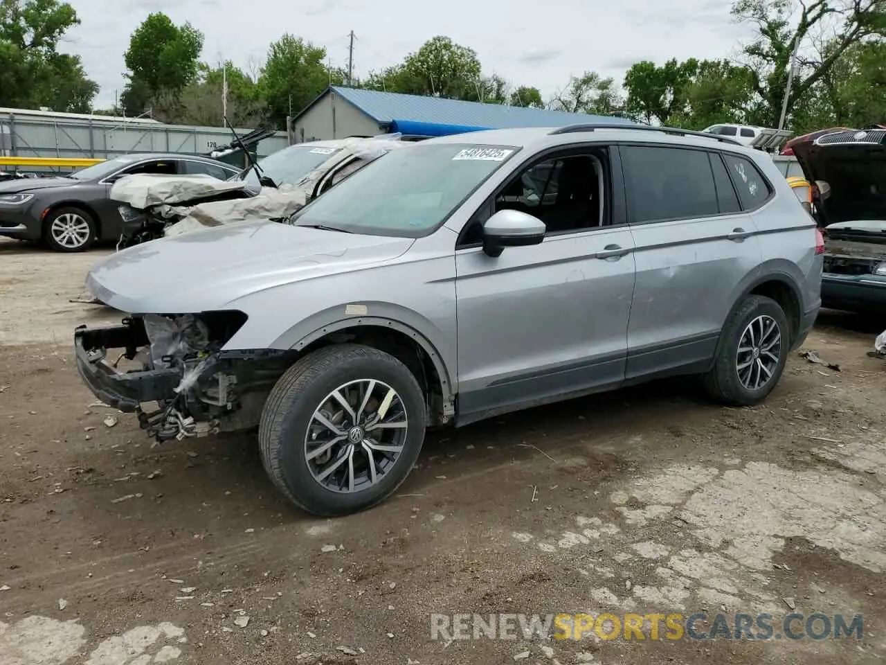 1 Photograph of a damaged car 3VV1B7AX5MM062422 VOLKSWAGEN TIGUAN 2021