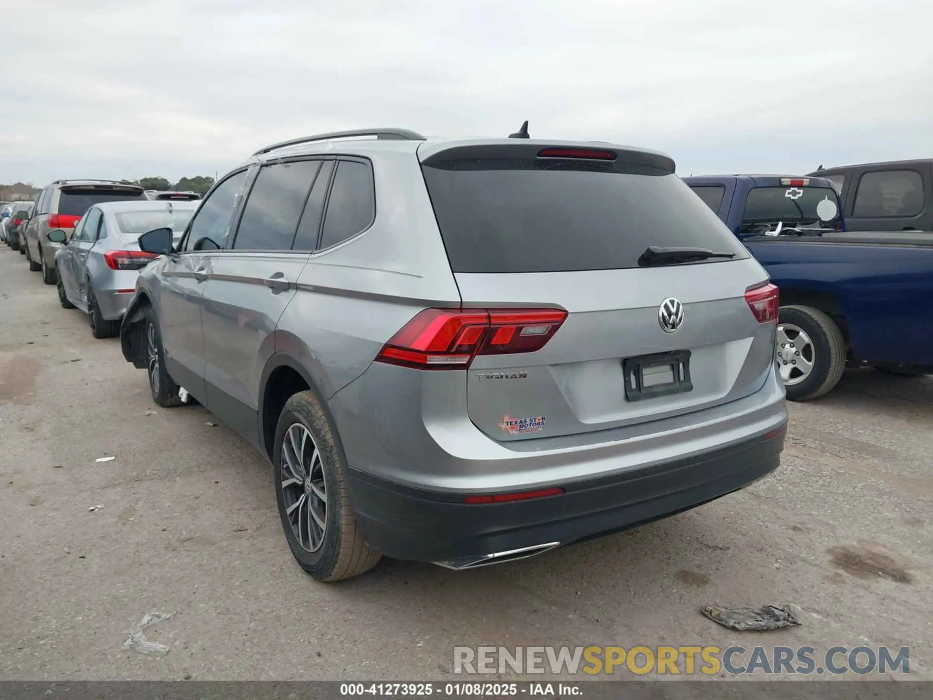 3 Photograph of a damaged car 3VV1B7AX6MM053907 VOLKSWAGEN TIGUAN 2021