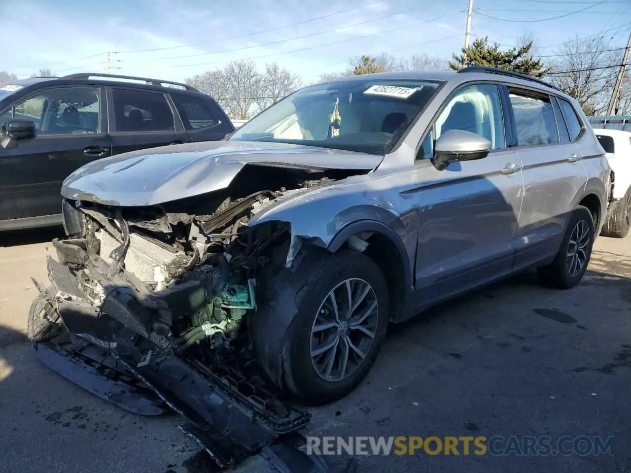 1 Photograph of a damaged car 3VV1B7AX7MM005980 VOLKSWAGEN TIGUAN 2021
