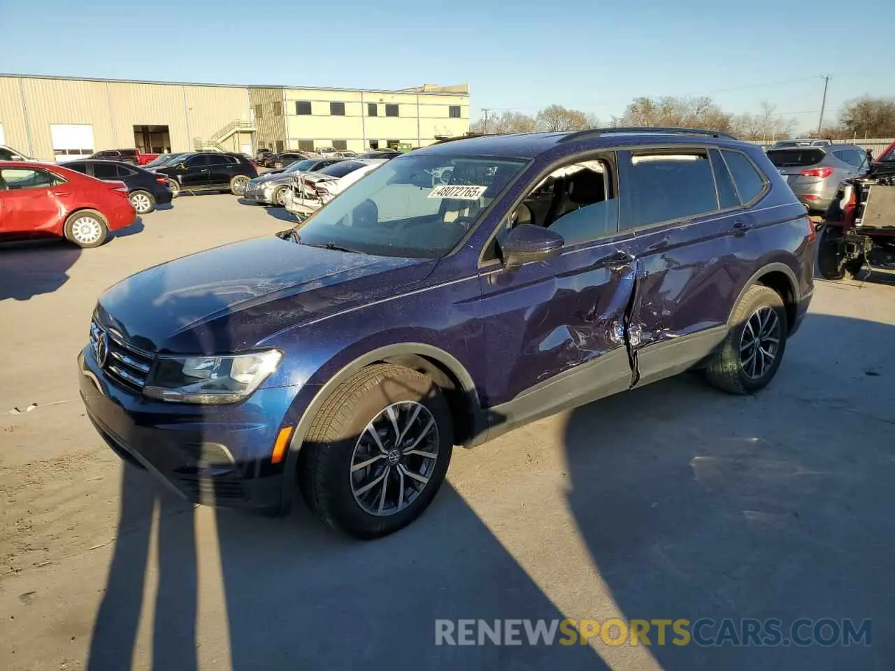 1 Photograph of a damaged car 3VV1B7AX7MM109451 VOLKSWAGEN TIGUAN 2021