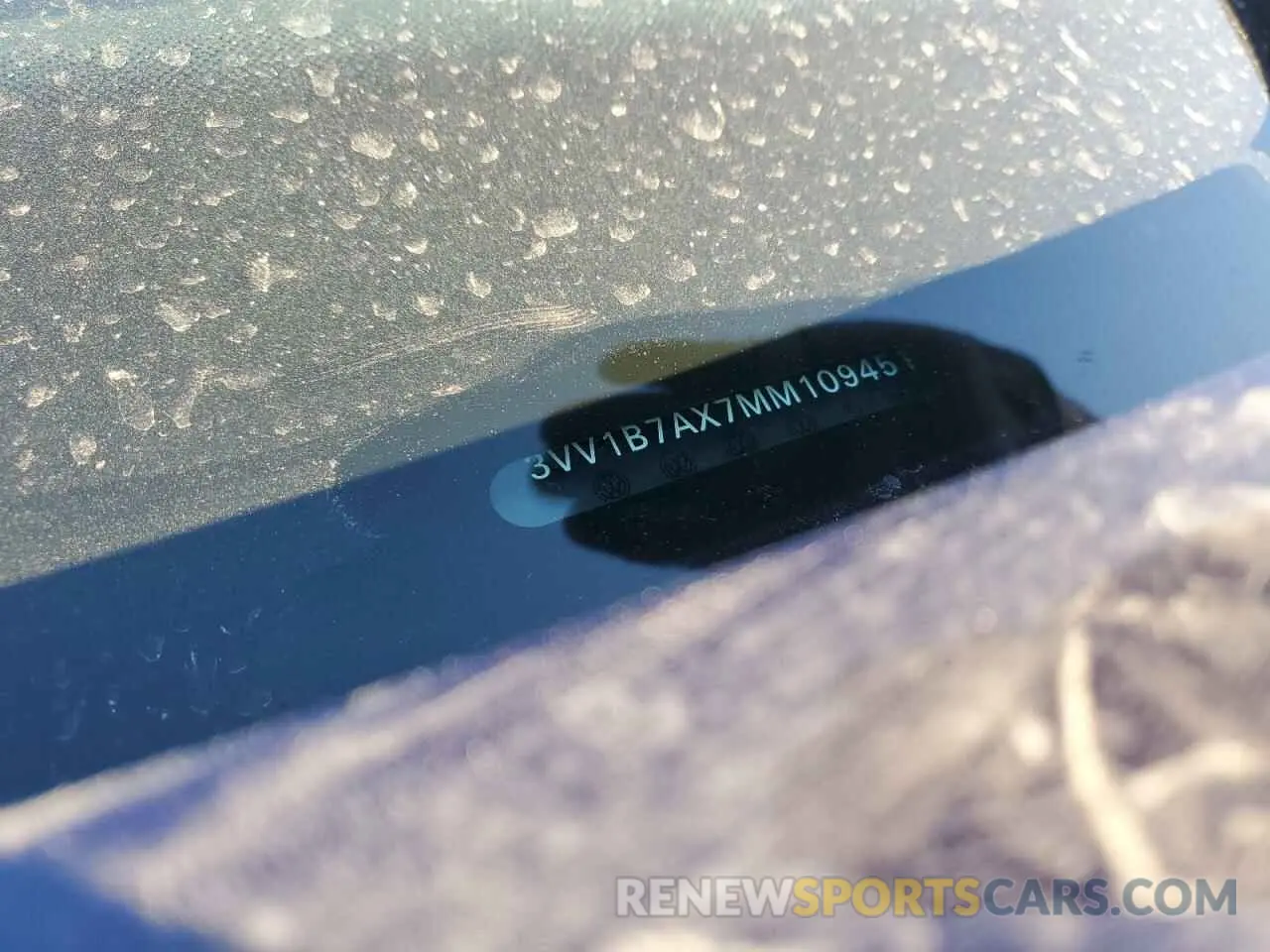 13 Photograph of a damaged car 3VV1B7AX7MM109451 VOLKSWAGEN TIGUAN 2021