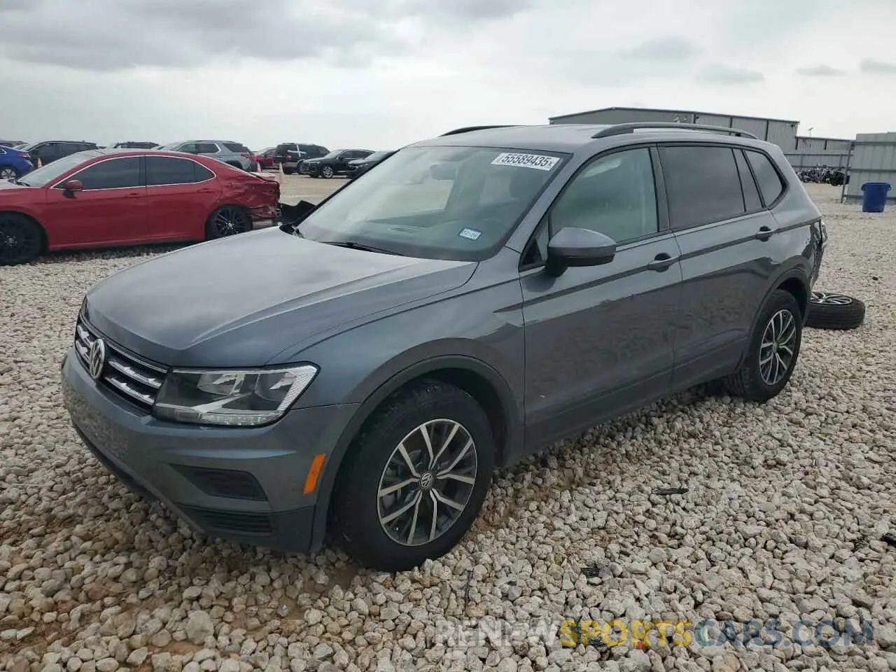 1 Photograph of a damaged car 3VV1B7AX9MM012624 VOLKSWAGEN TIGUAN 2021