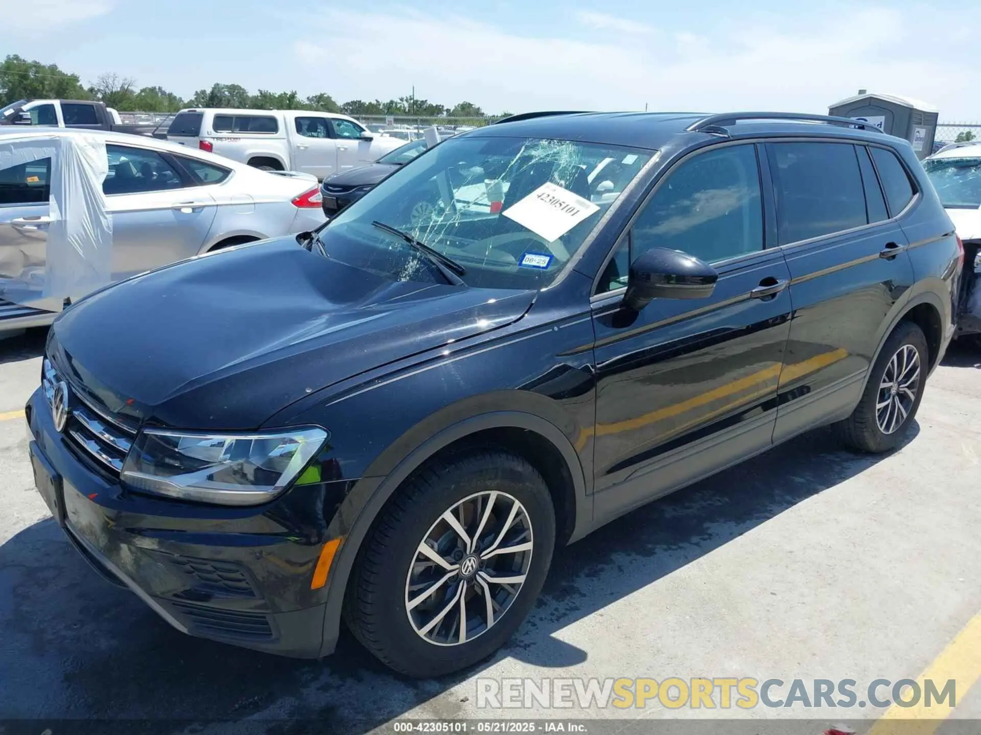 2 Photograph of a damaged car 3VV1B7AX9MM067347 VOLKSWAGEN TIGUAN 2021