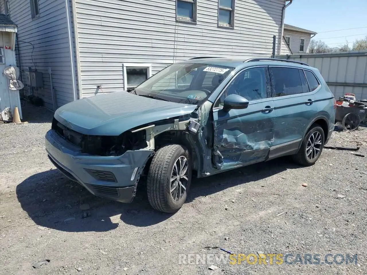 1 Photograph of a damaged car 3VV2B7AX3MM154844 VOLKSWAGEN TIGUAN 2021