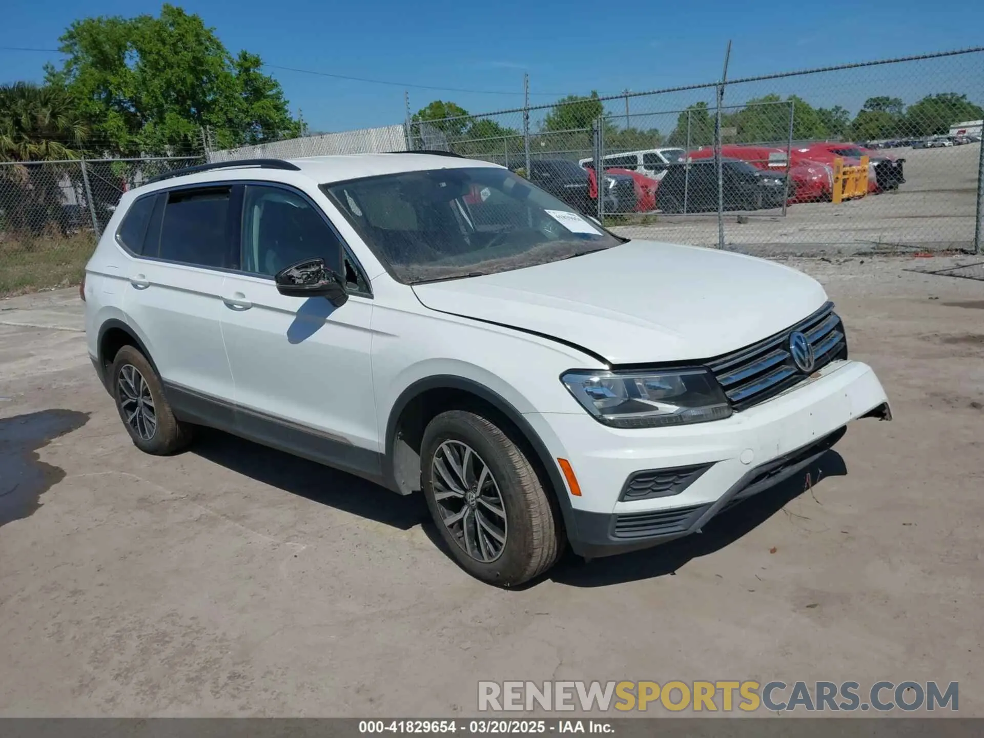 1 Photograph of a damaged car 3VV2B7AX4MM031490 VOLKSWAGEN TIGUAN 2021