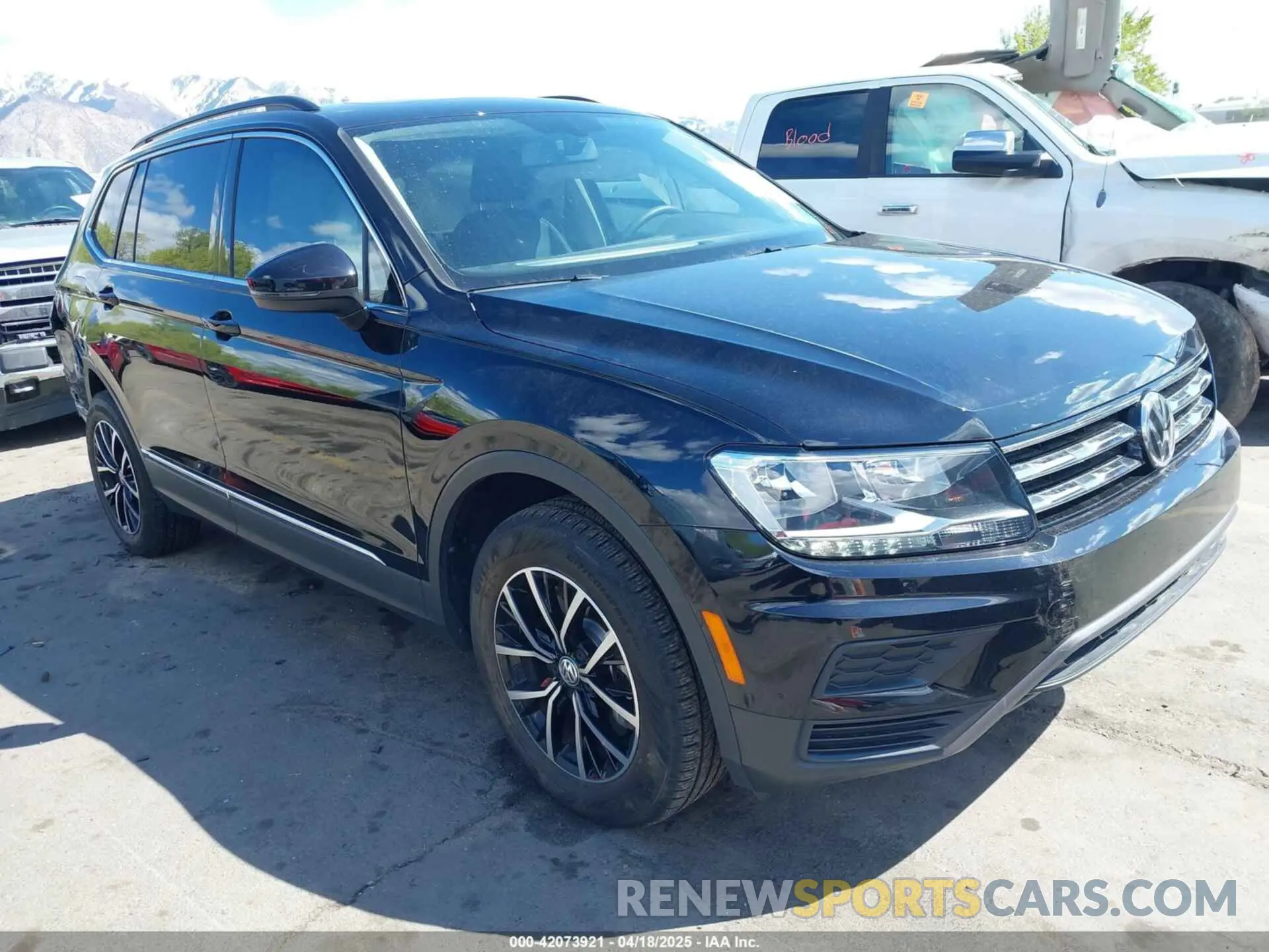 1 Photograph of a damaged car 3VV2B7AX4MM121545 VOLKSWAGEN TIGUAN 2021