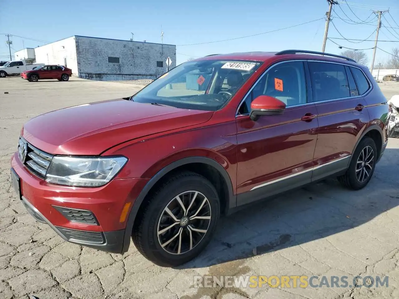 1 Photograph of a damaged car 3VV2B7AX5MM157180 VOLKSWAGEN TIGUAN 2021