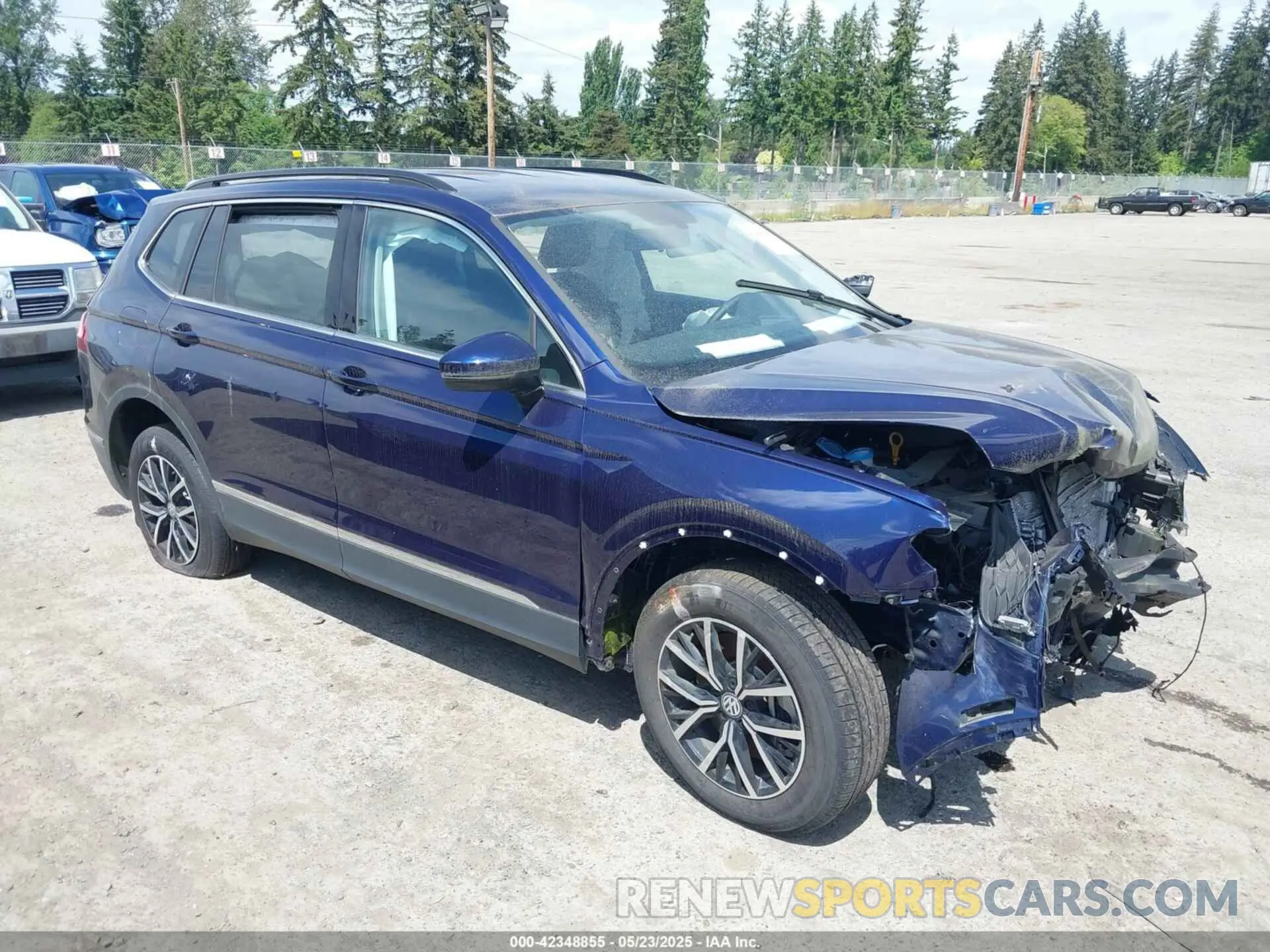 1 Photograph of a damaged car 3VV2B7AX6MM067004 VOLKSWAGEN TIGUAN 2021
