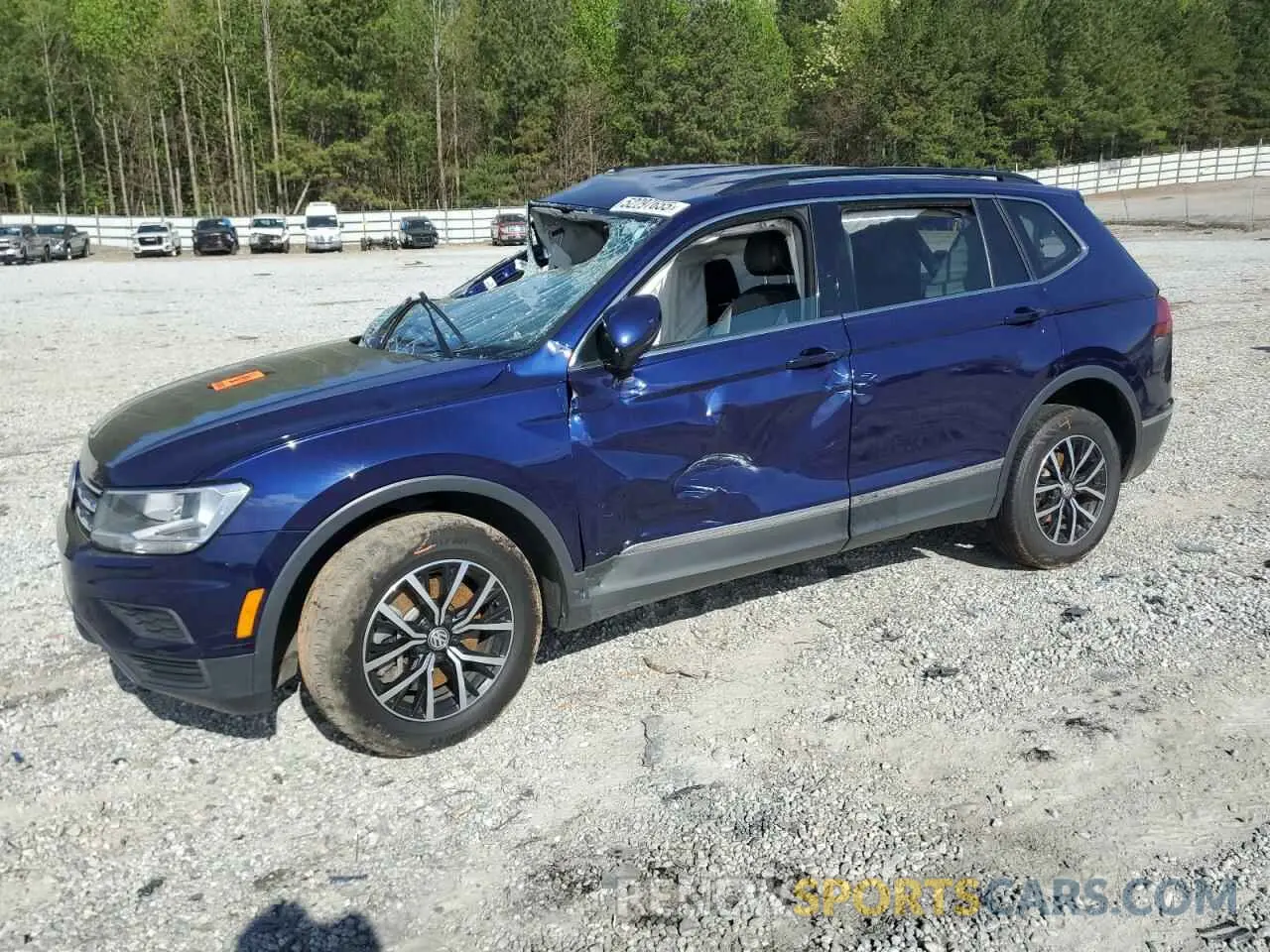 1 Photograph of a damaged car 3VV2B7AX7MM012691 VOLKSWAGEN TIGUAN 2021
