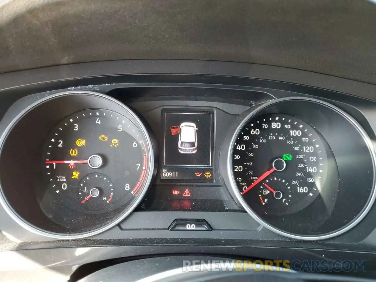 9 Photograph of a damaged car 3VV2B7AX7MM104416 VOLKSWAGEN TIGUAN 2021