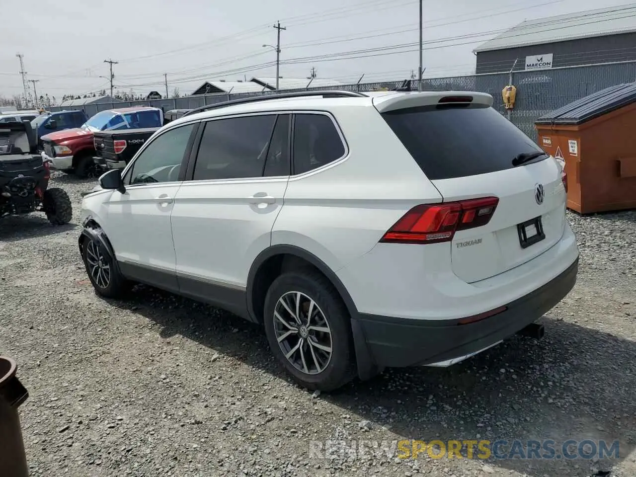 2 Photograph of a damaged car 3VV2B7AX9MM084945 VOLKSWAGEN TIGUAN 2021