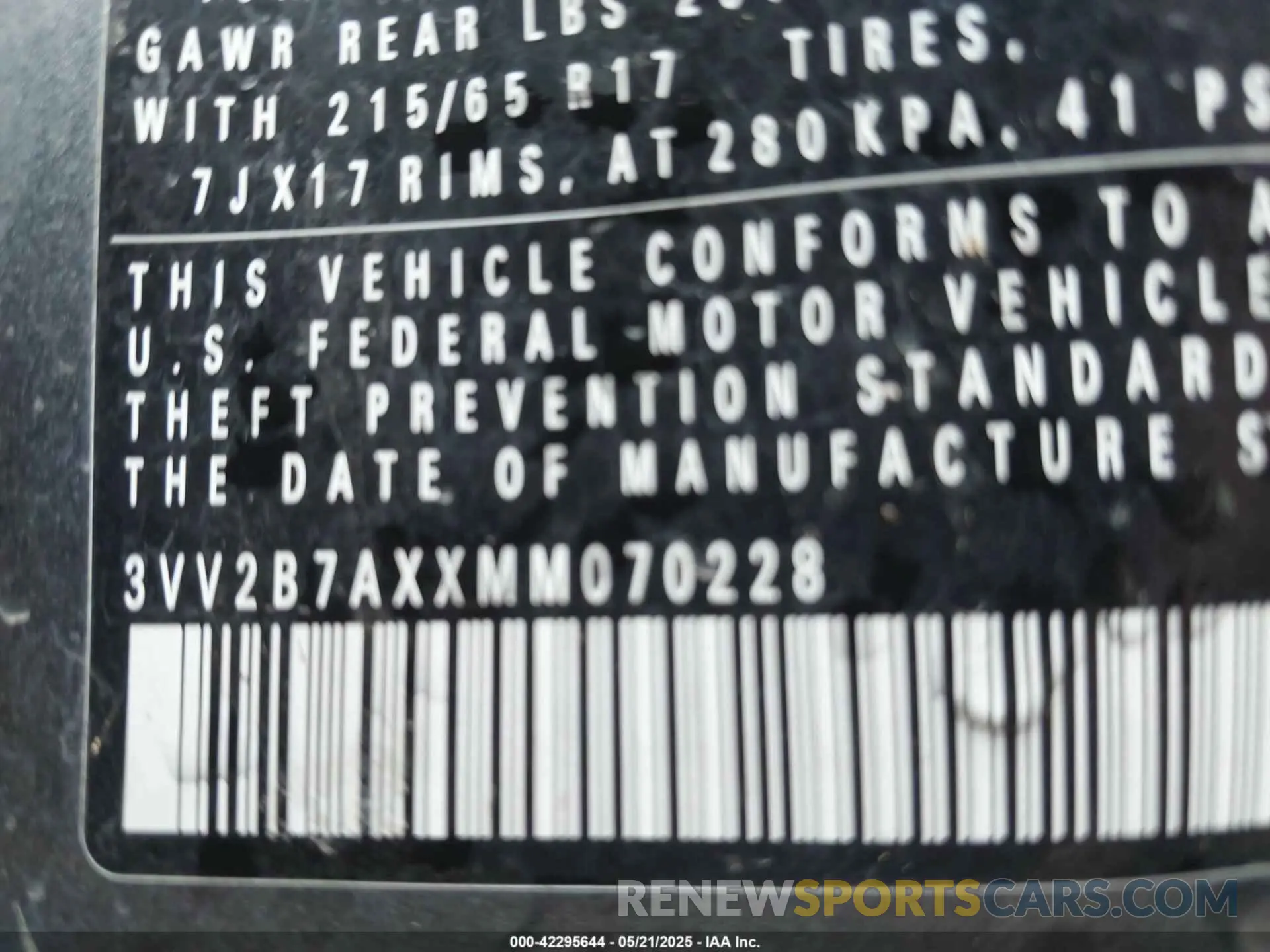 9 Photograph of a damaged car 3VV2B7AXXMM070228 VOLKSWAGEN TIGUAN 2021